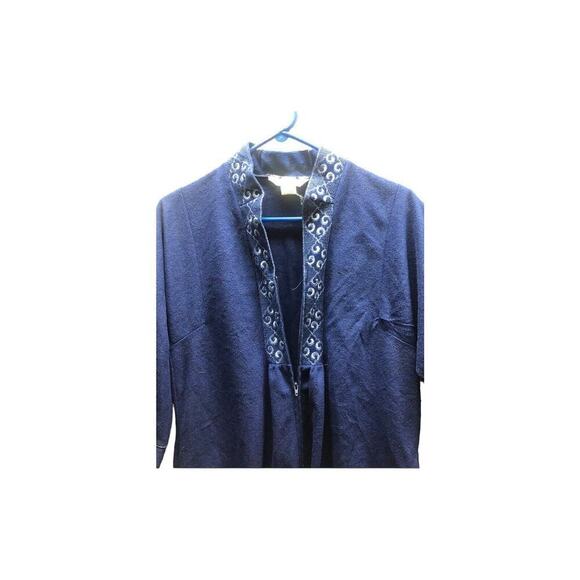 VINTAGE Sears WOMEN'S Navy Bleu House DRESS, Size Small - Picture 10 of 14